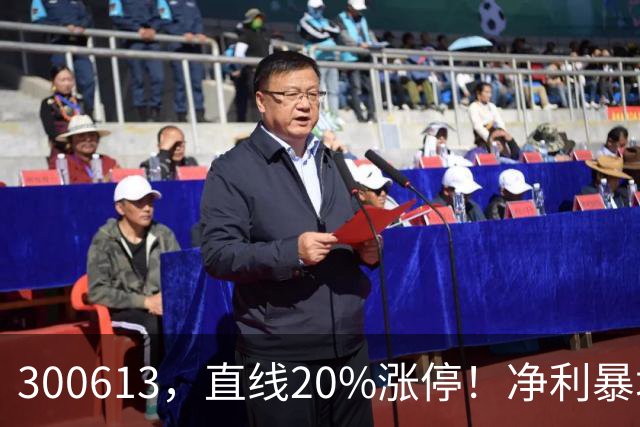 300613，直线20%涨停！净利暴增超800%